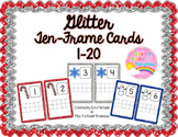 Glitter Ten-Frame Cards 1-20 (Winter Edition)