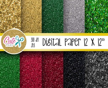 Preview of Glitter christmas Digital Paper