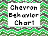 Glittered Chevron Behavior Chart