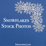 Seasonal Stock Photos l Glittery Snowflakes