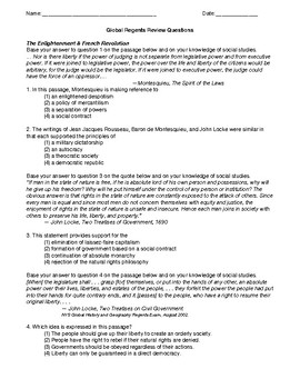 global 10 regents essay rubric