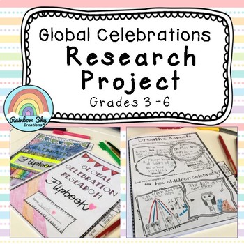 Preview of Global Celebrations Research Project - History (HASS) Flipbook -  Year 3