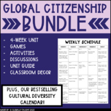 Global Citizenship Activities Bundle with World Holiday Calendar