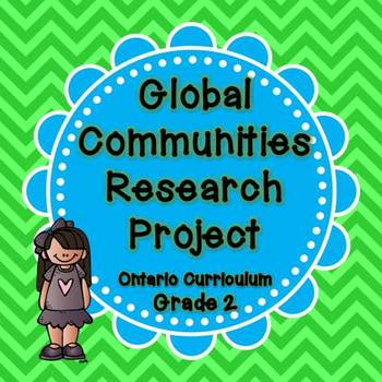 Preview of Global Communites Research Project - Grade 2 Social Studies