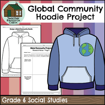 Preview of Global Communities Project | Design a Hoodie (Grade 6 Social Studies)