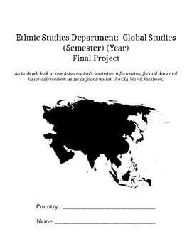 Preview of Global/Ethnic Studies/Geography Summative Project (Online Learning)