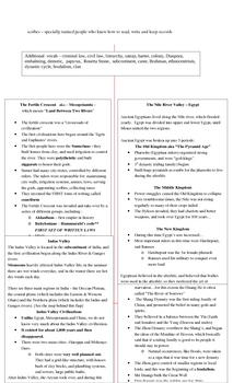 Preview of Global History - 9th Grade - Midterm Review Packet