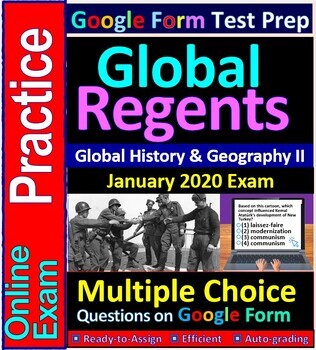 Preview of Global History Geography II Regents Exam January 2019 Multiple Choice Practice