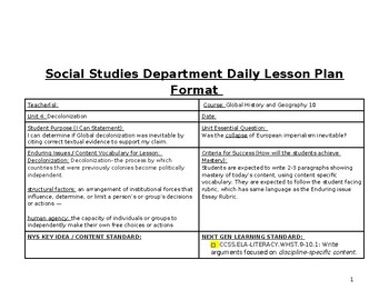 Preview of Global History & Geography Unit 4: Decolonization, Introduction