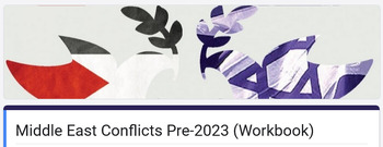Preview of Global History II - Middle East Conflicts Pre-2023 (Workbook)