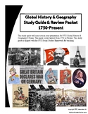 Global History II - Review Packet - Notes Version - NYS Re