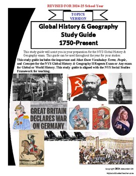 Preview of Global History II - Topics Review Guide - NYS Regents Exam