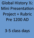 Global History- Mini-Project Presentation, Pre 1200AD, Soc