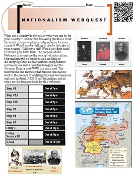 Preview of Global History - Nationalism Webquest