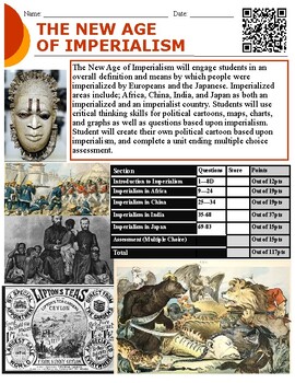 Preview of Global History - New Age of Imperialism Webquest