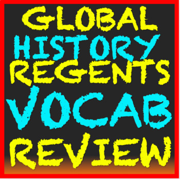 Preview of Global History Regents Review: Vocabulary Graphic Organizer