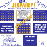 Global I Final Review JeopardyGame *BUNDLE*