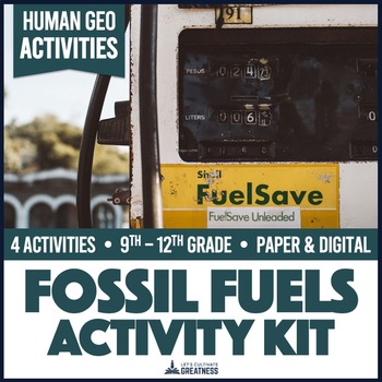 Preview of Fossil Fuels and Nonrenewable Energy Activity Kit Print & Digital