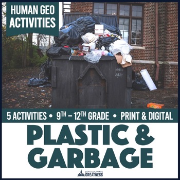 Preview of Garbage Plastic Consumption Landfills Activities Print & Digital