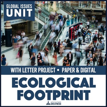 Preview of Eco Footprint and Natural Resources PBL Mini Unit Print & Digital
