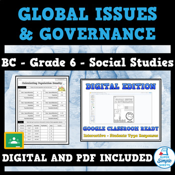 Preview of Global Issues and Governance - BC Grade 6 Social Studies - Full Year Bundle