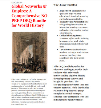 Preview of Global Networks & Empires: A Comprehensive NO PREP DBQ Bundle for World History