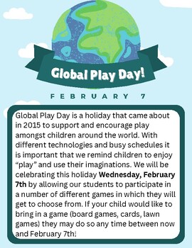 Preview of Global Play Day Flyer
