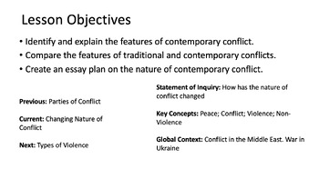 Preview of Global Politics: Changing Nature of Conflict