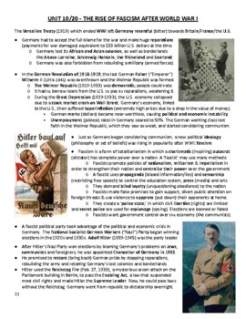 Preview of Global - Reading Guide (Illustrated) - Unit 10/20 - 10th grade