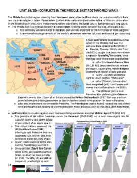 Preview of Global - Reading Guide (Illustrated) - Unit 16/20 - 10th grade