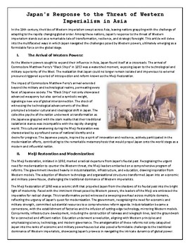 Preview of Global Regents Review: Japan's Response to Western Imperialism: Article Activity