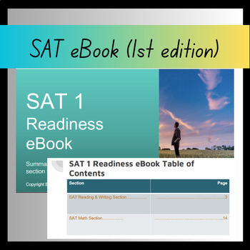 Preview of SAT ELA Test Preparation ebook for Teachers (1st edition)