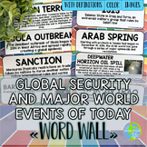 Global Security and Major Current Events Word Wall