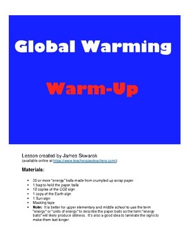 Preview of Global Warming Climate Change Hands-On Activity