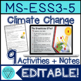 Global Warming Causes Greenhouse Gases Activities: MS-ESS3