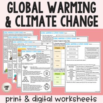 Preview of Global Warming & Climate Change Guided Reading