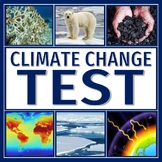 Global Warming Climate Change Test NGSS MS-ESS3-5 MS-ESS3-