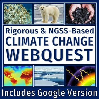 Preview of Global Warming Climate Change Webquest Activity with Google Docs