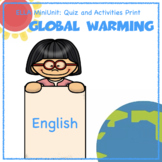 Global Warming Multilingual Series - Quiz and Worksheets Handouts (in English)