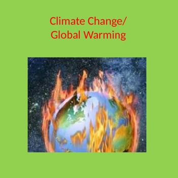 Preview of Global Warming PowerPoint and Poster Project