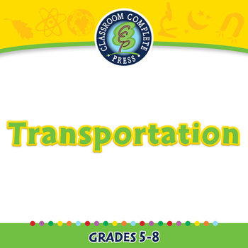 Preview of Global Warming REDUCTION: Transportation - NOTEBOOK Gr. 5-8