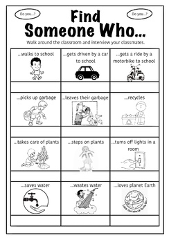 Global Warming Self Reflection Worksheets by ESL Lessons in Asia