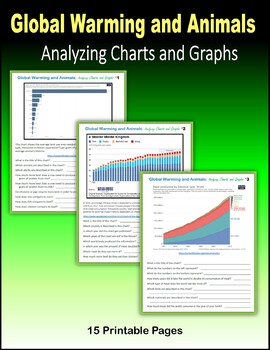 Preview of Global Warming and Animals - Analyzing Charts and Graphs