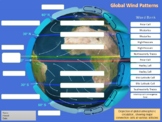 Global Wind Patterns Labeling Worksheet & Vocabulary Matching