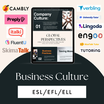 Preview of Global Workplace Cultures - EFL/ESL/ELL - Global Studies - Business Studies