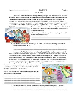 Preview of Global/World History: OPEC