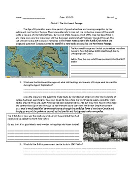 Preview of Global/World History: The Age of Exploration and the Northwest Passage