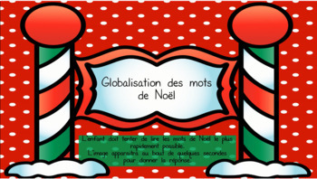 Preview of Globalisation des mots de Noël- FRENCH-FRANÇAIS