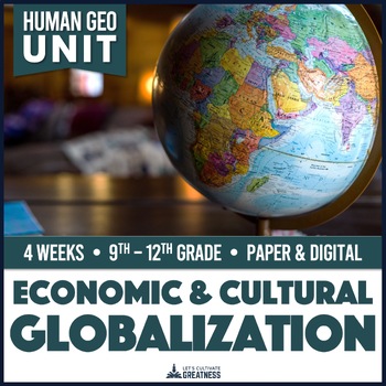 Preview of Globalization Economic and Cultural Inquiry Unit Print & Digital