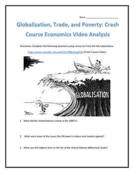 Preview of Globalization, Trade, and Poverty: Crash Course Economics- Video Analysis